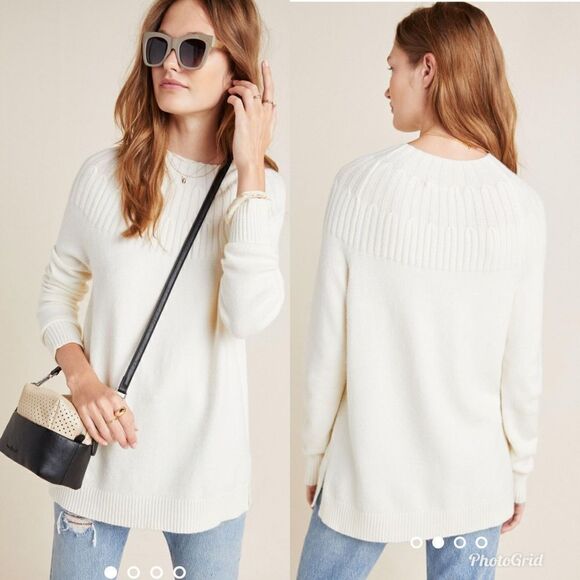 Revolve ANTHROPOLOGIE Welford Tunic Sweater Ribbed - Picture 1 of 9